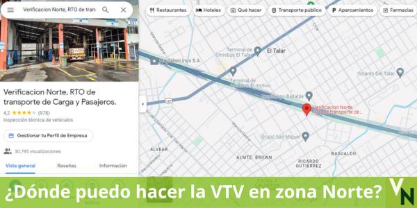 ¿Dónde se puede hacer la RTO en Zona Norte? 