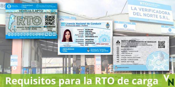 Requisitos para la RTO de carga
